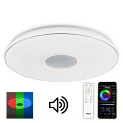 Потолочный светильник светодиодный RGB с Bluetooth-динамиком управлением смартфоном и пультом Light & Music CL703M100