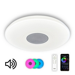 Потолочный светильник светодиодный с пультом регулировкой цветовой температуры и яркости ночной режим RGB MP3 Light & Music CL703M61