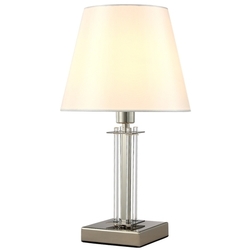 Интерьерная настольная лампа NICOLAS LG1 NICKEL/WHITE