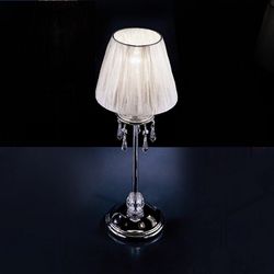 Настольная лампа интерьерная VIOLET 118L01 Chrome Sw white