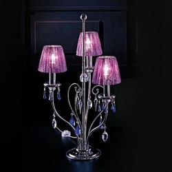 Настольная лампа интерьерная VIOLET 118L02 Chrome violet Sw
