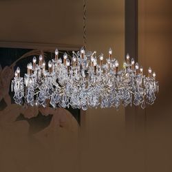 Большая люстра подвесная OLD STYLE 3328/21 Gold Sw