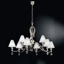 Люстра подвесная Fosca 397/6+3 chrome/white