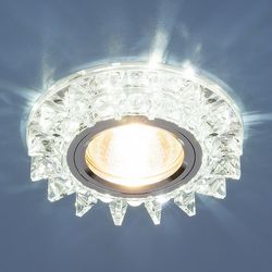 Потолочный светильник встраиваемый 6037 MR16 SL зеркальный/серебро