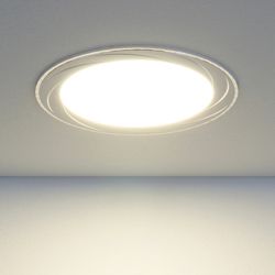 Потолочный светодиодный светильник встраиваемый DLR004 12W 4200K WH белый