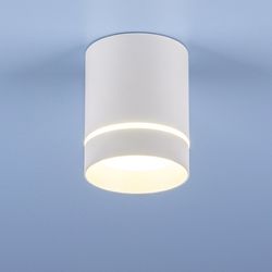 Потолочный светодиодный светильник накладной DLR021 9W 4200K белый матовый