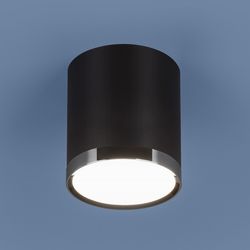 Светодиодный накладной светильник DLR024 6W 4200K черный матовый