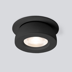 Встраиваемый светильник светодиодный Pruno черный 8W 4200К 25080/LED