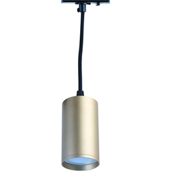 Трековый светильник однофазный TR45 - GU10 S MG подвесной под лампу MR16 золото Б0054184