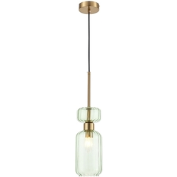 Подвесной светильник Gloss 1141/1S E14*60W Antigue copper/Green
