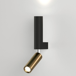 Настенный светильник Eurosvet Pitch 40020/1 LED черный/латунь