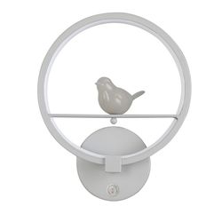 Настенный светодиодный светильник с птичкой и выключателем Passer 2062-1W