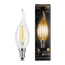 Лампочка LED Filament Candle tailed E14 5W 2700K 1/10/50 104801105
