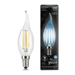 Лампочка LED Filament Candle tailed E14 5W 4100K 1/10/50 104801205