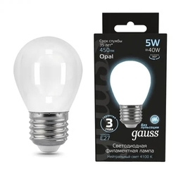 Лампочка LED Filament Globe OPAL E27 5W 4100K 1/10/50 105202205