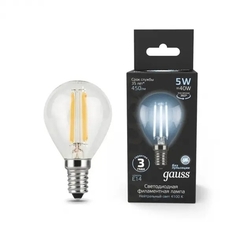 Лампочка LED Filament Globe E14 5W 4100K 1/10/50 105801205