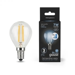 Лампочка LED Filament Globe E14 7W 4100K 1/10/50 105801207