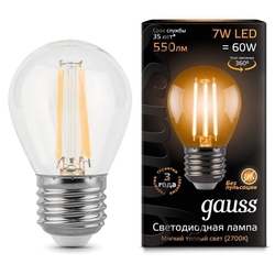 Лампочка LED Filament Globe E27 7W 2700K 1/10/50 105802107