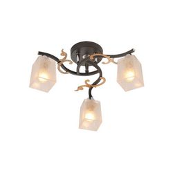 Потолочная люстра IDlamp 206/3PF-Blackchrome