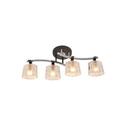 Потолочная люстра IDlamp 214/4PF-Blackchrome