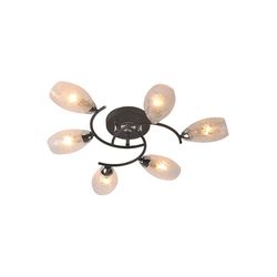 Потолочная люстра IDlamp 215/6PF-Blackchrome
