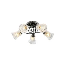 Потолочная люстра IDlamp 246/5PF-Blackwhite