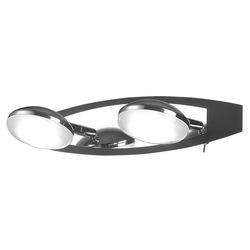 Спот светодиодный с выключателем IDlamp 340/2A-Blackchrome