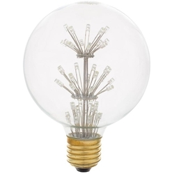 Лампочка светодиодная прозрачная с елочкой LED Е27 1.5W холодный белый свет