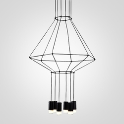 Подвесной светильник Via Wireflow Chandelier 0307 LED Suspension lam