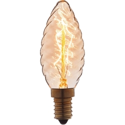 Ретро лампочка накаливания Эдисона свеча E14 60W 2400-2800K 3560-LT