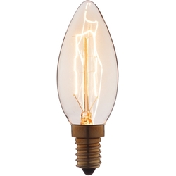 Ретро лампочка накаливания Эдисона свеча E14 25W 2400-2800K 3525