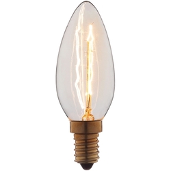 Ретро лампочка накаливания Эдисона свеча E14 40W 2400-2800K 3540