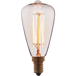Ретро лампочка накаливания Эдисона свеча E14 40W 2400-2800K 4840-F