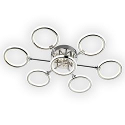 Потолочная люстра с пультом светодиодная Геометрия 1-1659-7-CR Y LED