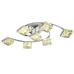 Потолочная люстра с пультом светодиодная Геометрия 1-1663-7-CR Y LED
