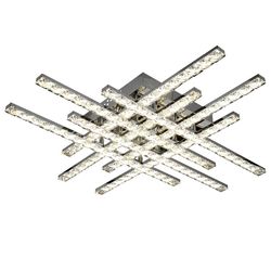 Потолочная люстра с пультом светодиодная Геометрия 1-1669-8-CR Y LED