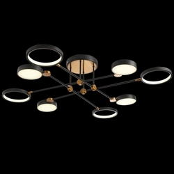 Потолочная люстра светодиодная LED LAMPS 81102/6C BRASS BLACK