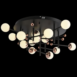 Потолочная люстра светодиодная LED LAMPS 81344 GOLD BLACK