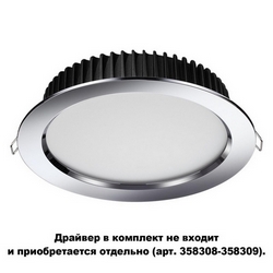 Встраиваемый светильник светодиодный диммируемый Drum 358305 IP44