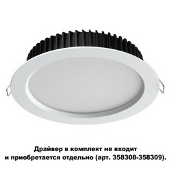 Встраиваемый светильник светодиодный диммируемый Drum 358306 IP44