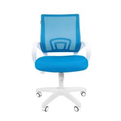 Офисное кресло Chairman 696 Россия белый пластик TW голубой