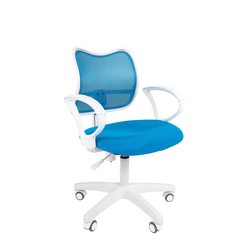 Офисное кресло Chairman 450 LT Россия белый пластик TW голубой