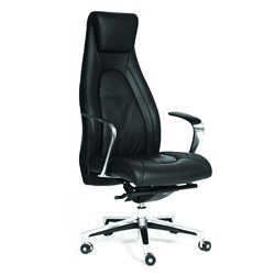 Офисное кресло Chairman FUGA кожа/кз, черный N