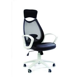 Офисное кресло Chairman 840 Россия белый пластик TW11\TW-01 черный