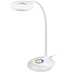 Офисная настольная лампа светодиодная с выключателем и ночным режимом RGB TLD-535 White/LED/250Lm/5500K/Dimmer