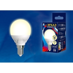 Лампочка светодиодная LED-G45 7W/WW/E14/FR PLP01WH картон
