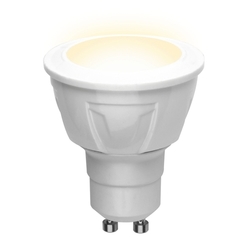Лампочка светодиодная LED-JCDR 6W/WW/GU10/FR PLP01WH картон