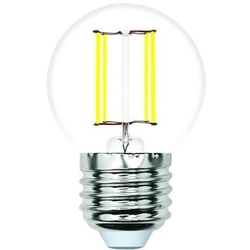 Лампочка светодиодная филаментная LED-G45-4W/3000K/E27/CL/SLF