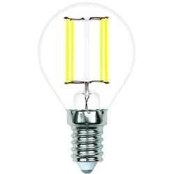 Лампочка светодиодная филаментная LED-G45-6W/3000K/E14/CL/SLF