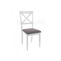 Деревянный стул Shem white / light grey 11006